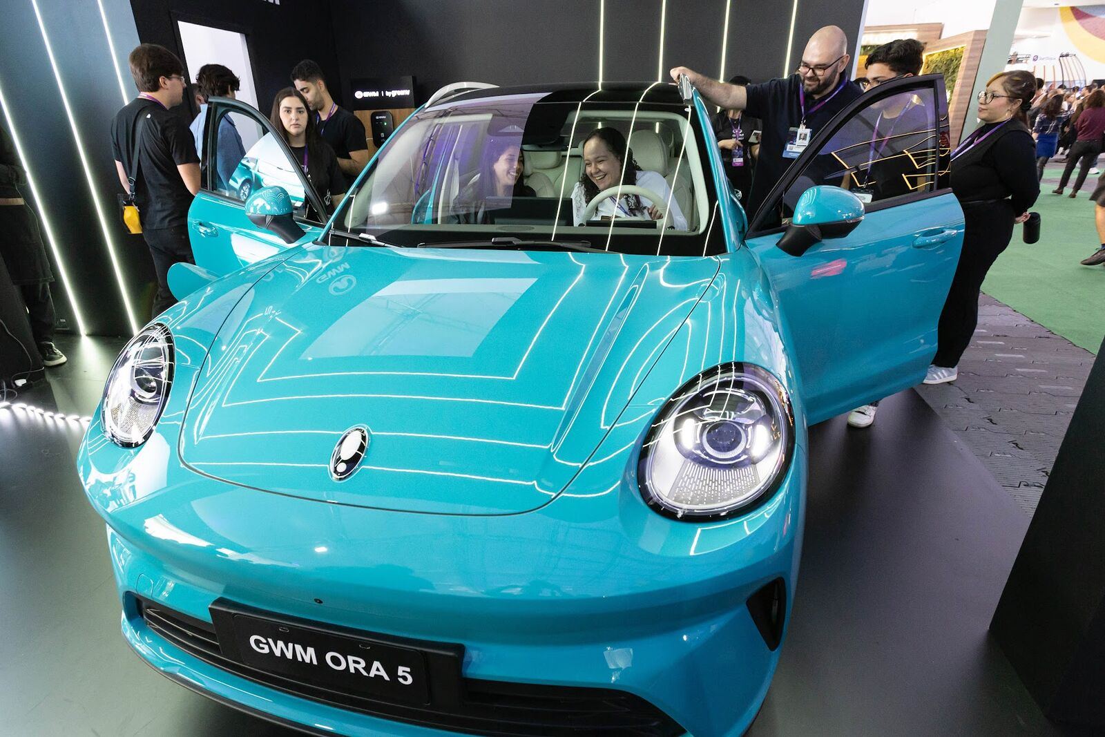 GWM booth with a car