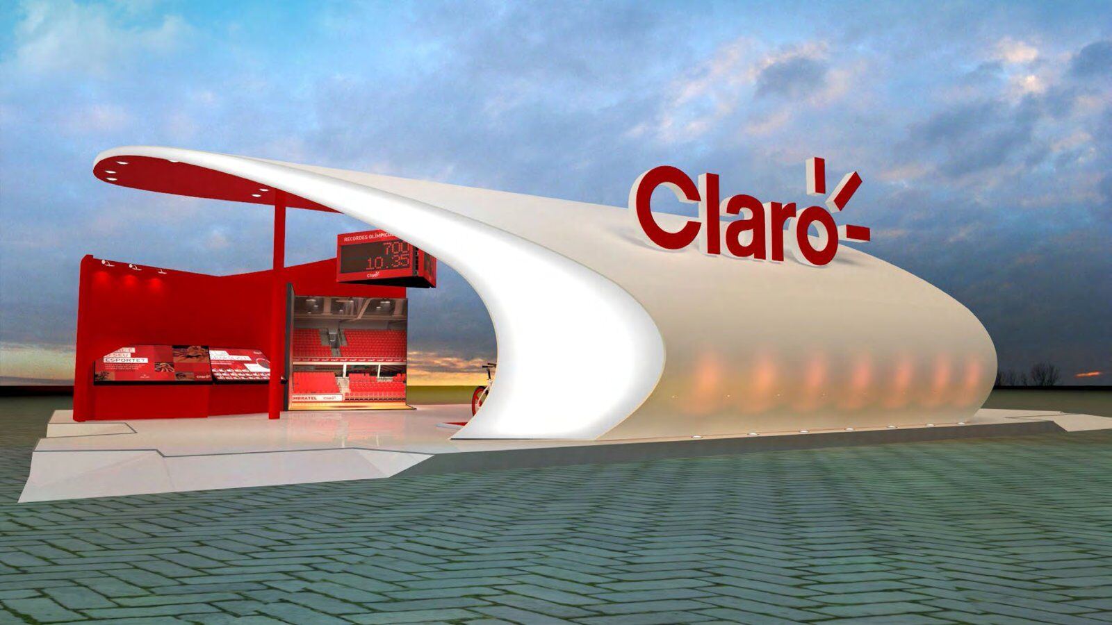 Booth design for Claro