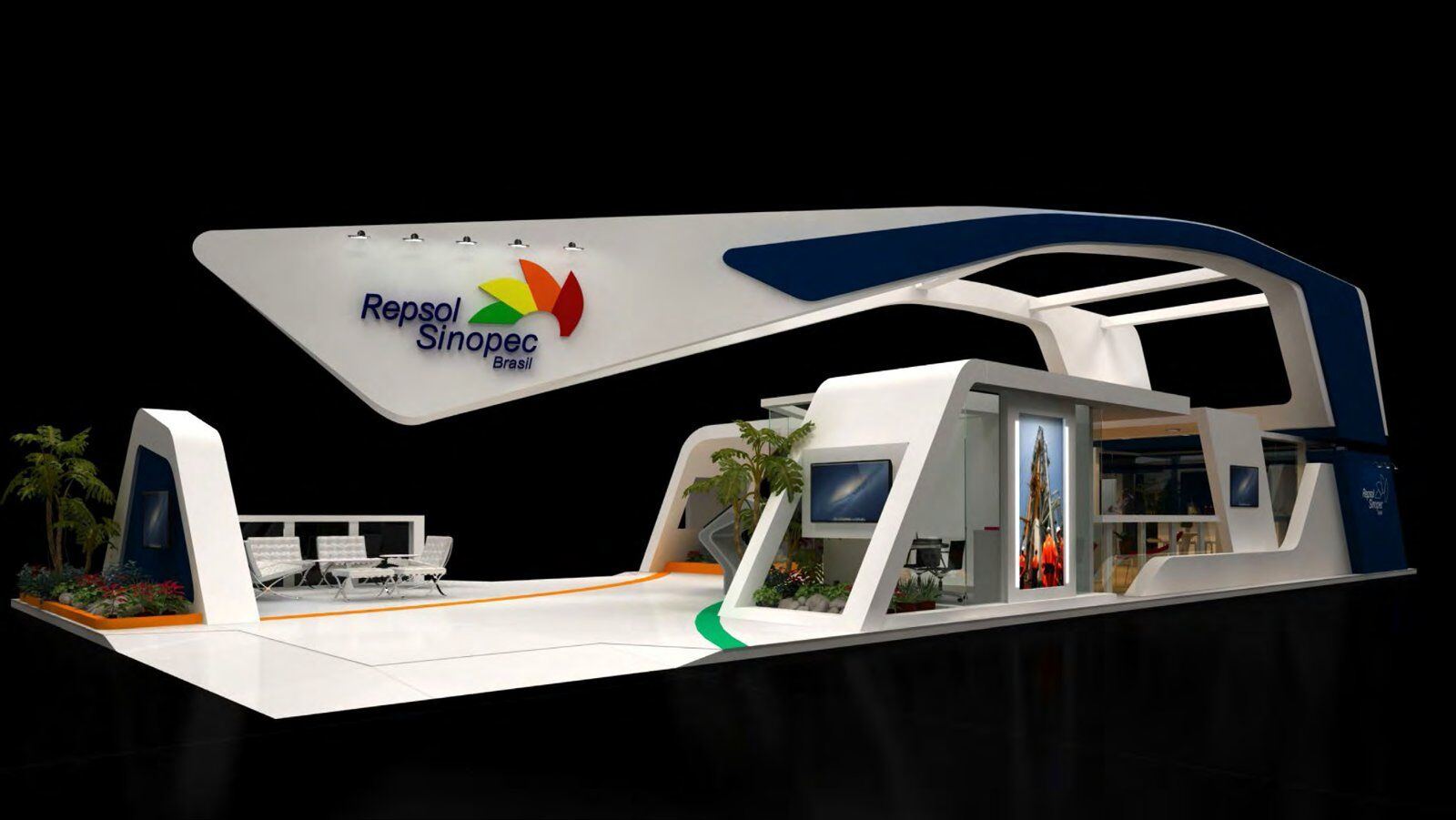 Booth design for Repsol Sinopec