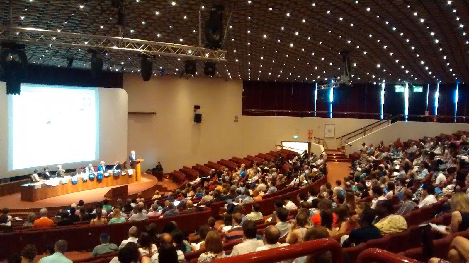 International conference in a theater in Florence