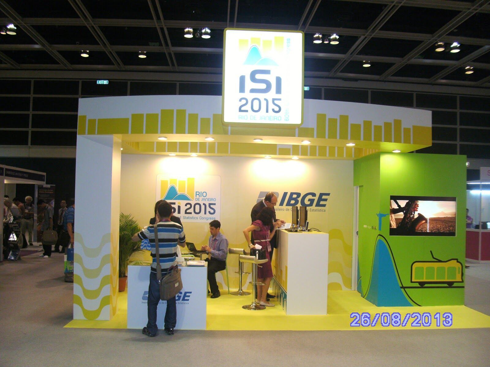 IBGE booth at the ISI World Statistics Congress in Hong Kong
